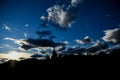 dramatic sky with clouds, photo as a background , in janovas fiscal sobrarbe , huesca aragon province