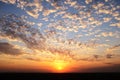 Dramatic sky and clouds at sunset in Riyadh, Saudi Arabia Royalty Free Stock Photo