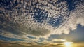 Dramatic sky with clouds at sunset, Spain Royalty Free Stock Photo