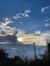 Dramatic Sky and Clouds at Sunset Royalty Free Stock Photo
