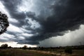 Dramatic dark sky and clouds before a thunderstorm Royalty Free Stock Photo