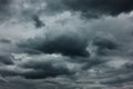 Dramatic sky with dark stormy clouds Royalty Free Stock Photo