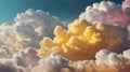 Dramatic Sky with Golden Hour Clouds Royalty Free Stock Photo