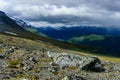 Dramatic sky and landscape in norway