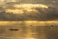 Dramatic sky in morning from Ambon Mollucas Royalty Free Stock Photo