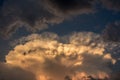 Dramatic sky with ominous storm clouds Royalty Free Stock Photo
