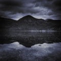 Dramatic sky over Loch na Dal Royalty Free Stock Photo