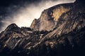 Dramatic Sky over Half Dome, Yosemite National Park, California Royalty Free Stock Photo