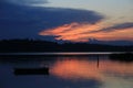 Dramatic sky over Lake Pfaeffikon, Zurich