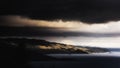 Dramatic sky over Loch Alsh Royalty Free Stock Photo