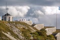 Dramatic sky over the Military Memorial Monument at top of 1,775 meters Royalty Free Stock Photo