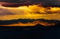 Dramatic sky over mountain