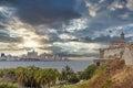 Dramatic sky over Old Havana, Cuba Royalty Free Stock Photo