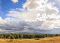 Dramatic sky over Roslin, Scotland Royalty Free Stock Photo