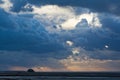 Dramatic sky over the sea Royalty Free Stock Photo