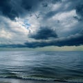 Dramatic sky over water Royalty Free Stock Photo