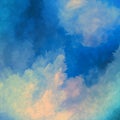 Dramatic Sky Painting Vector Background