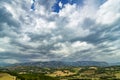 Dramatic sky in Provence, France