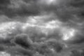 Dramatic sky, rain. Royalty Free Stock Photo