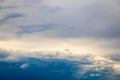 Dramatic sky with rolling clouds and subtle light variations Royalty Free Stock Photo