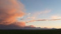 Dramatic Sky Storm Cloud Formation At Dusk Sunset Royalty Free Stock Photo