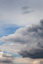 Dramatic sky with storm clouds coming Royalty Free Stock Photo