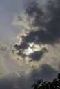 Dramatic sky with stormy clouds. Calcutta India