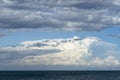 Dramatic sky with stormy clouds. Cloudiness. Beautiful sky