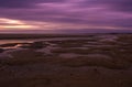 Sandy Hook Beach at sunset Royalty Free Stock Photo