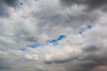 Thunderstorm and dark clouds Royalty Free Stock Photo