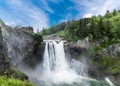 Dramatic Snoqualmie Falls Royalty Free Stock Photo