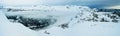 Dramatic snow covered alpine landscape Royalty Free Stock Photo