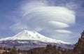 Lenticular Clouds over Mt Shasta in California Royalty Free Stock Photo