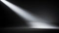 Dramatic Spotlight Beam on a Dark Stage Floor image Royalty Free Stock Photo
