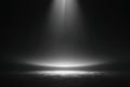 Dramatic Spotlight on Stage or Surface in Darkness Royalty Free Stock Photo