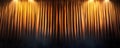 Dramatic Stage Curtains with Warm Lighting for Theatrical Performance Royalty Free Stock Photo