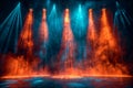 Dramatic Stage Lights with Smoke Effects