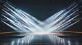 Stage Lighting Illuminates Empty Performance Area for an Event Royalty Free Stock Photo