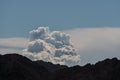 Dramatic storm cloud building, the Black Mountains, Arizona Royalty Free Stock Photo