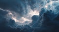 Dramatic Storm Cloud Lightning Sky creates a powerful and awe-inspiring scene for desktop wallpaper Royalty Free Stock Photo