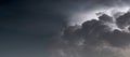 Dramatic Storm Clouds background. Lightning in the clouds. Royalty Free Stock Photo
