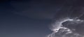 Dramatic Storm Clouds background. Lightning in the clouds. Royalty Free Stock Photo
