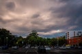 Dramatic storm clouds