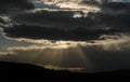 Storm clouds at sunset Royalty Free Stock Photo