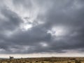 Storm Clouds over Bodmin Moor, Cornwall Royalty Free Stock Photo