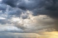 Dramatic storm sunset clouds skies heaven cloudscape background