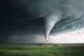 Dramatic storm tornado. Generate Ai Royalty Free Stock Photo