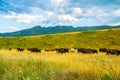 Dramatic summer skies over nice landscape Bulgaria Royalty Free Stock Photo