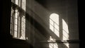 Dramatic Sunlight and Dust Motes in Historic Ornate Interior Royalty Free Stock Photo
