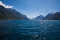 Dramatic sunny and beauty landscape at Hjorundfjord, Norway